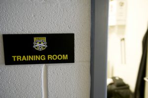 Soccer training room