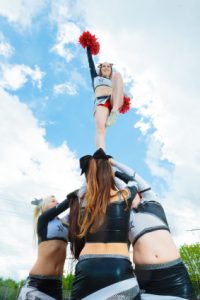 Cheerleader pyramid