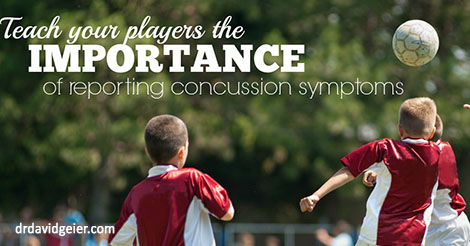 Athletes must report concussions