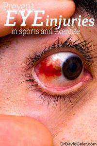Prevent eye injuries in sports