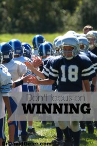 Parents shouldn't overly focus on winning
