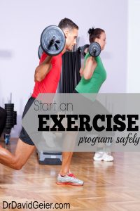 start an exercise program safetly PIN