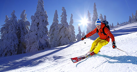 Helmets are important to prevent a skiing or sledding injury.