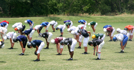 Heat stroke in high school football is a real possibility.