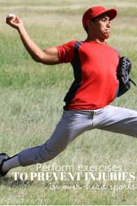 Prevent injuries in overhead sports