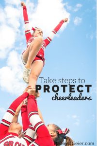We need to take steps to prevent cheer injuries.