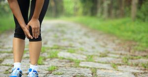Knee pain can make jogging difficult.